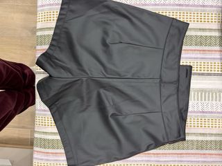 Shorts de cuero negros