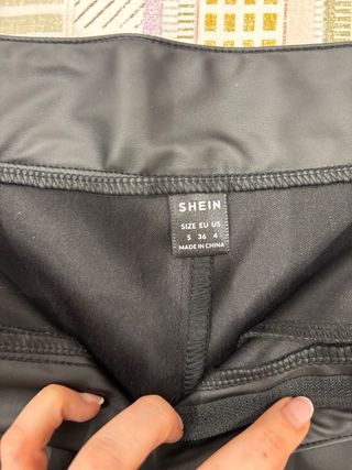 Shorts de cuero negros