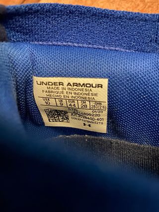 Zapatos de golf Under Armour azules