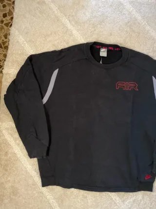 Sudadera Nike Air Retro Y2K Negra Talla L