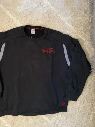 Sudadera Nike Air Retro Y2K Negra Talla L