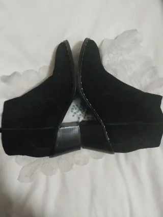 Chollo-Botines Bibi Lou ante negro tachuelas nuevo