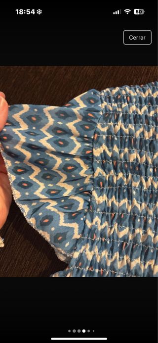 Blusa manga corta estampada