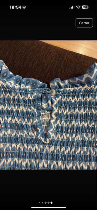 Blusa manga corta estampada