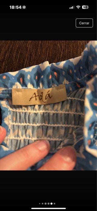 Blusa manga corta estampada