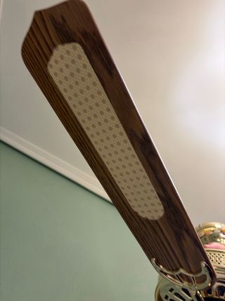 Ventilador de techo vintage madera y metal