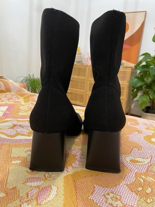 Botas negras Lefties tacón cuadrado