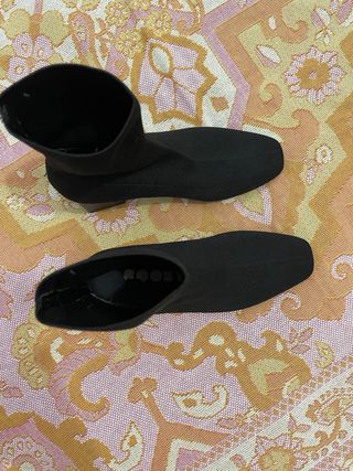 Botas negras Lefties tacón cuadrado