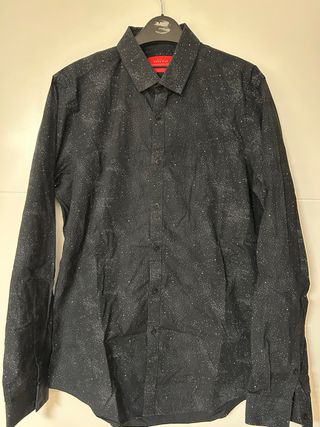 Camisa ZARA MAN Estrellas Negra Talla S