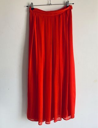Falda Larga Naranja S / Maxi Orange Skirt