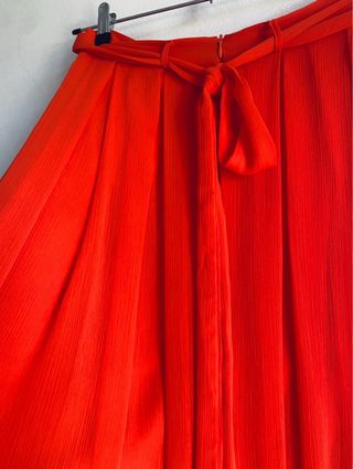 Falda Larga Naranja S / Maxi Orange Skirt