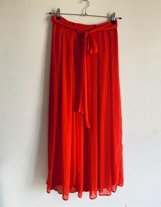 Falda Larga Naranja S / Maxi Orange Skirt