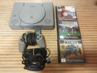 Consola Sony PlayStation 1 Gris + Juegos