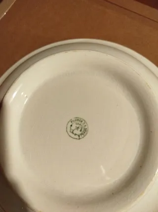 Jarra y palangana Cartuja Sevilla antigua