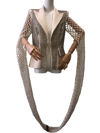 ANTONIO BERARDI Giacca Beige/Argento