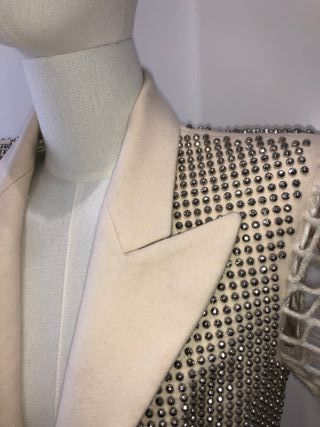 ANTONIO BERARDI Giacca Beige/Argento