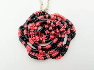 Collana Rosa Macramè