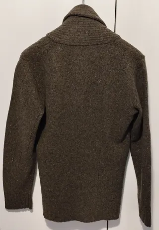 Maglione Diesel uomo collo sciallato marrone M