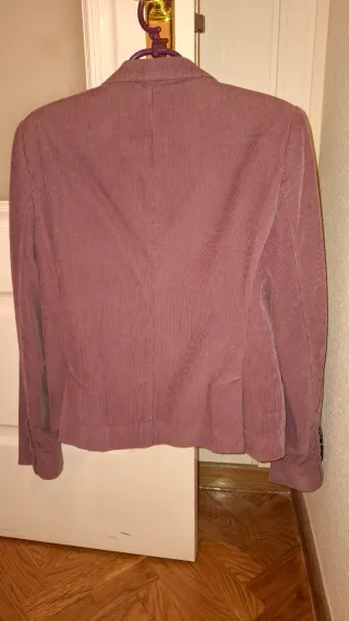 Chaqueta micropana rosa Massimo Dutti