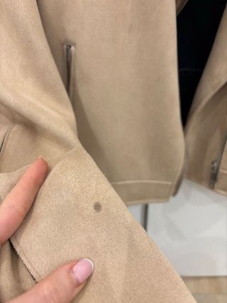 Chaqueta ante beige