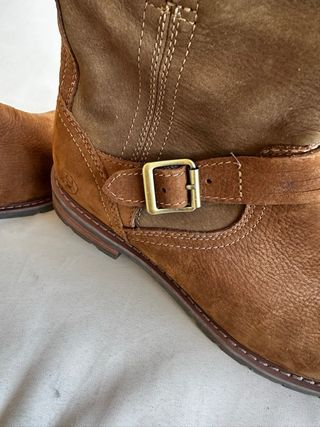 Botines de piel auténtica marrones