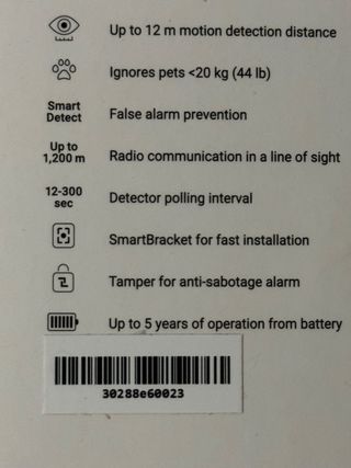 2 Sensores Ajax MotionProtect.