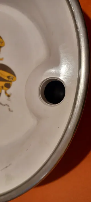 Piatto pappa bebè vintage,con ventosa