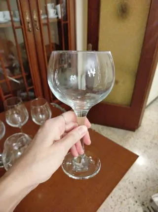 Set di 5 bicchieri da liquore in cristallo ad alta capacità