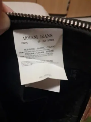 Carpeta Armani Jeans Negra