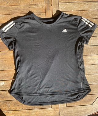 Camiseta deportiva Adidas negra mujer