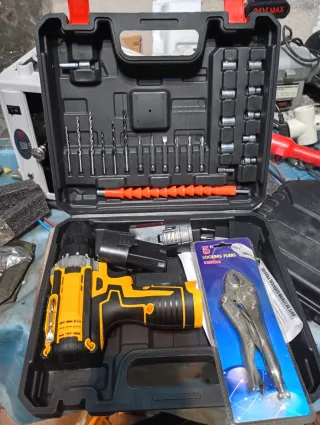 Taladro Atornillador Eléctrico con Accesorios