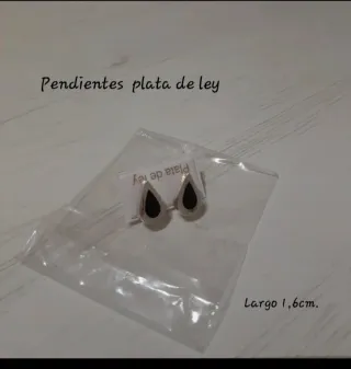 Pendientes Plata de Ley Gota