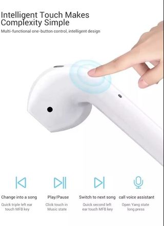 Auriculares i99 Bluetooth Blancos Nuevos