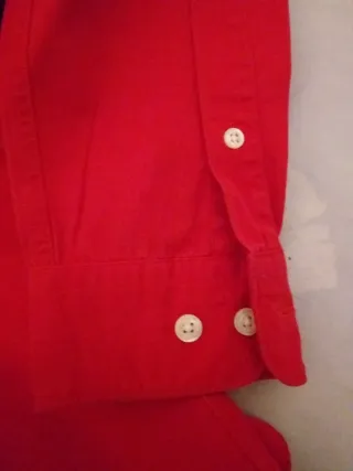 Camisa Lacoste Roja Hombre
