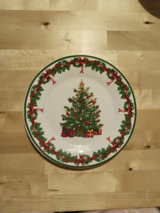 Vajilla Navidad Porcelana 22-24 Piezas