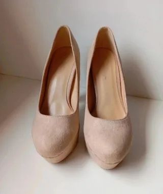 Zapato Tacón Beige
