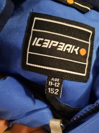 Tuta da neve bambino blu con bretelle