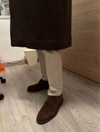 Abrigo Largo Lana y Cachemira Zara Talla M