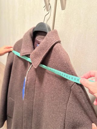 Abrigo Largo Lana y Cachemira Zara Talla M