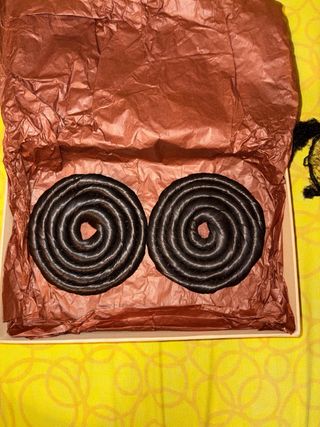 Rodetes Fallera Adulta Negros/Marrones