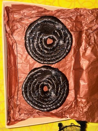 Rodetes Fallera Adulta Negros/Marrones