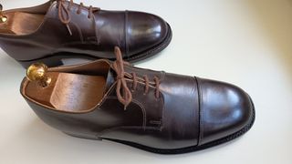 Scarpe Derby Pelle Marrone EU 41 Made in Italy