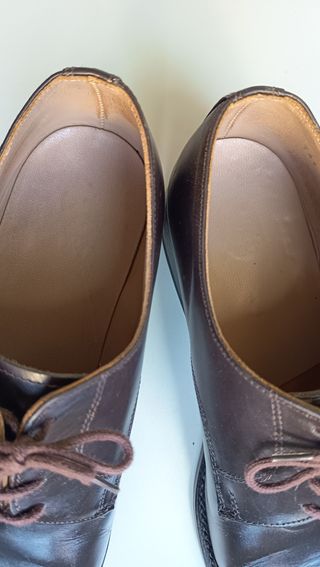 Scarpe Derby Pelle Marrone EU 41 Made in Italy