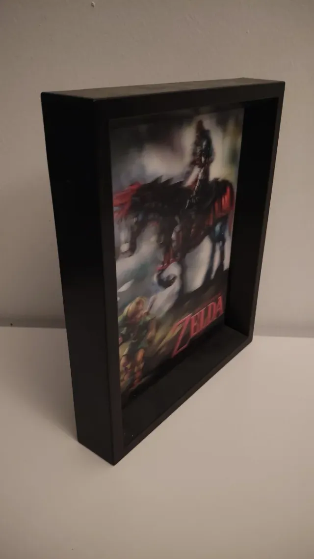 Cuadro Zelda 3D Link y Epona