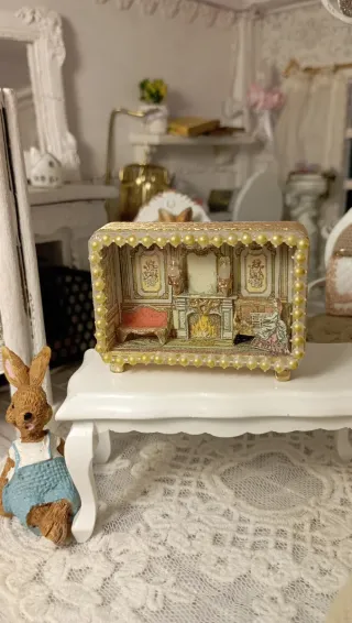 Micro Diorama Casa Bambole Stile Barocco