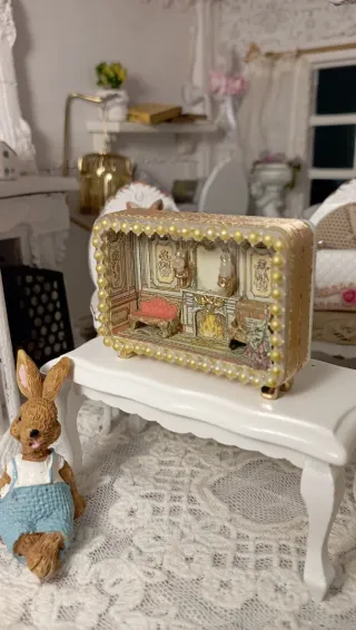 Micro Diorama Casa Bambole Stile Barocco