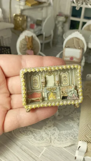 Micro Diorama Casa Bambole Stile Barocco