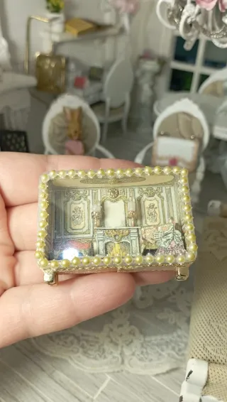 Micro Diorama Casa Bambole Stile Barocco