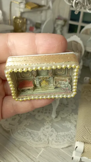 Micro Diorama Casa Bambole Stile Barocco