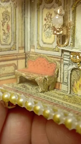 Micro Diorama Casa Bambole Stile Barocco